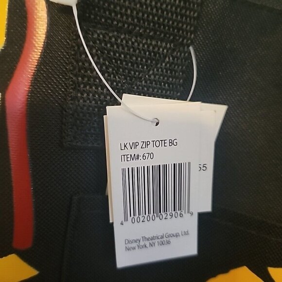 THE LION KING Off-Broadway Zippered Tote Bag and Program Musical NEW - Picture 4 of 11